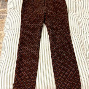 Boden Pattern Corduroy Pants Vintage Inspired women’s size 6r